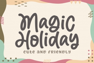 Magic Holiday - Monoline Cute Font Font Download