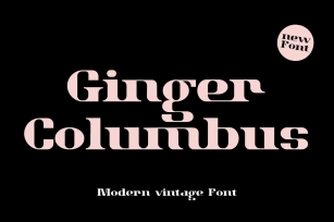 Ginger Columbus Modern Vintage Font Download