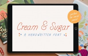 Cream and Sugar Font Download
