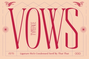 Vows: Elegant Condensed Serif Font Download