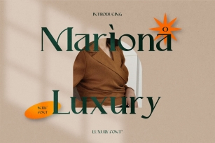 Mariona Luxury Serif Font Download