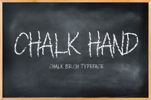 CHALK HAND - chalk font Font Download