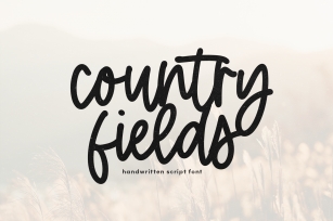 Country Fields - Handwritten Script Font Font Download