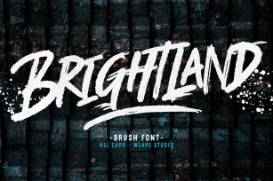 BRIGHTLAND Brush Font Font Download