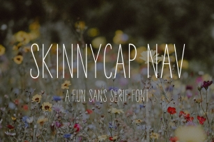 SkinnyCap Nav Font Download