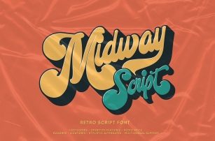 Midway - Retro Script Font Font Download