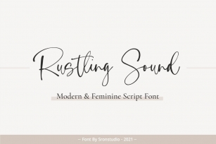Rustling Sound - Feminine Script Font Download