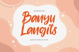 Banyu Langits - Quirky Display Font Font Download