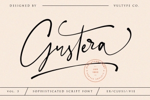 Gustera // Sophisticated Script Font Download