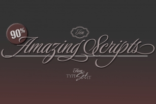 10 Amazing Scripts SAVE nearly $500 Font Download