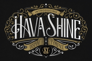 Hava Shine With Ornament Font Download