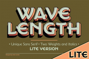 Wavelength Family Lite Font Download