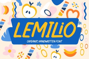 Lemilio - Organic Handwritten Font Font Download