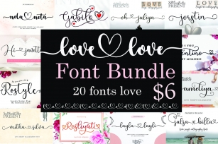 Love love Font Bundle Font Download