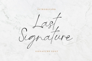 Last Signature Font Download