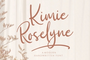 Kimie Roselyne Signature Font Font Download
