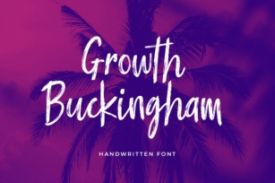 Growth Buckingham Font Download