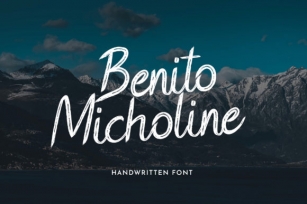 Benito Micholine Font Download