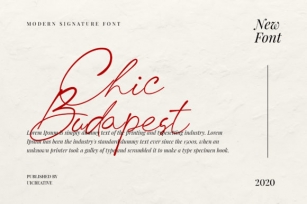 Chic Budapest Font Download