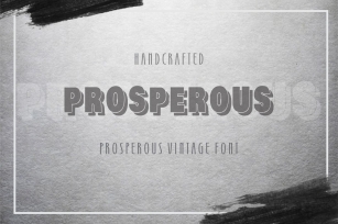 Prosperous  Shadow Font - vintage typeface. Font Download