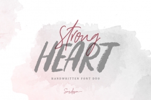 Strong Heart - Font Duo Font Download