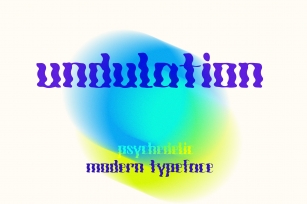 Undulation. Psychedelic Typeface Font Download