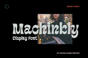 Machinkly Display Font Font Download