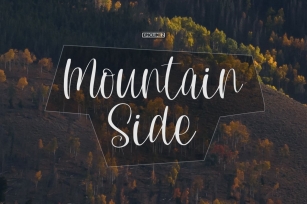 Mountain Side - A Lovely Handwritten Font Font Download
