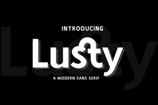 Lusty - Modern Sans Serif Font Download