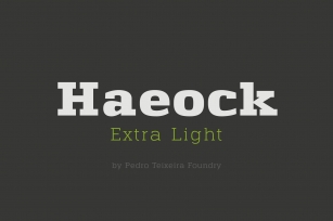 Haeock Extra Light Font Download