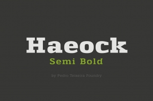 Haeock Semi Bold Font Download