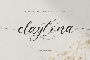 claytona Modern Calligraphy Script Font Font Download