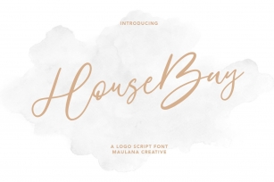 HouseBay Logo Script Font Download