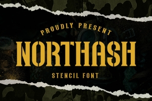 Northas - Vintage Stencil Font Download