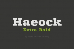 Haeock Extra Bold Font Download