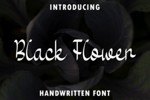 Black Flower Font Download