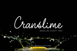 Cranslime - Script Font Font Download