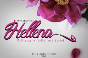 Hellena Italic-Calligraphy Italic Font Script Font Download