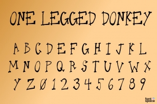 One Legged Donkey Font Download