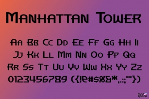 Manhattan Tower Font Download