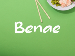 B Benae Font Download