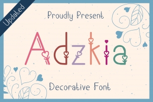 Adzkia 20 Font Download