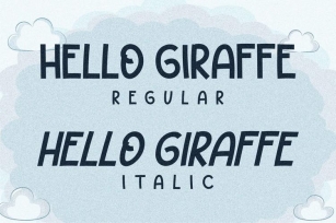 HELLO GIRAFFE Font Download