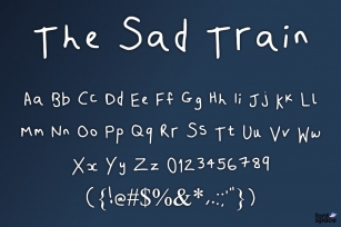 The Sad Trai Font Download