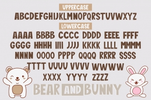 Bear And Bunny Font Download
