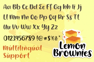 Lemon Brownies Font Download