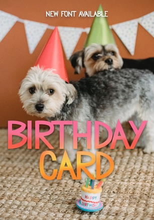 Birthday card Font Download