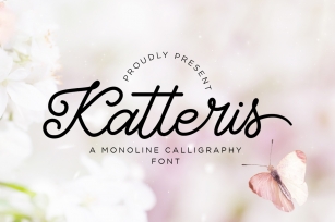 Katteris - Monoline Calligraphy Font Download