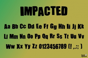 IMPACTED Font Download