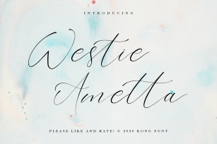 Westie Ametta Font Download